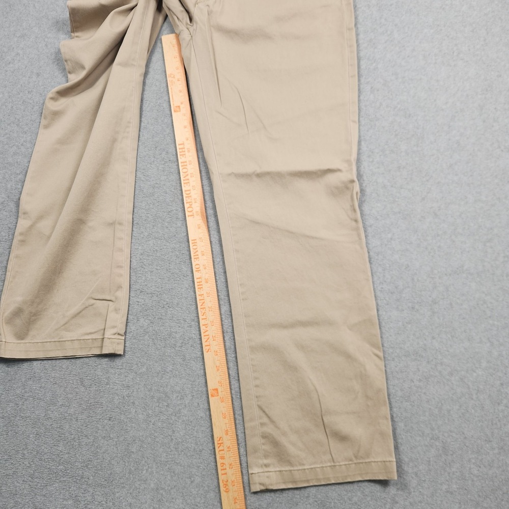 Polo Ralph Lauren Pants Mens 36x34 Khaki Tan Classic Fit Straight Chino Cotton - Picture 10 of 12